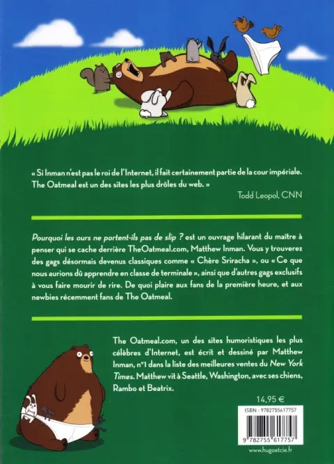 Verso de l'album Pourquoi les ours ne portent-ils pas de slip ?
