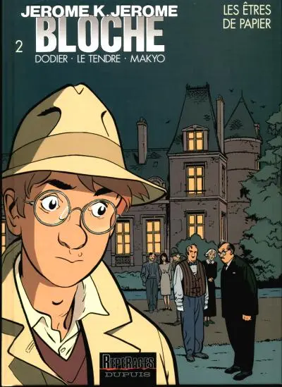 Couverture de l'album Jérôme K. Jérôme Bloche Tome 2 Les êtres de papier