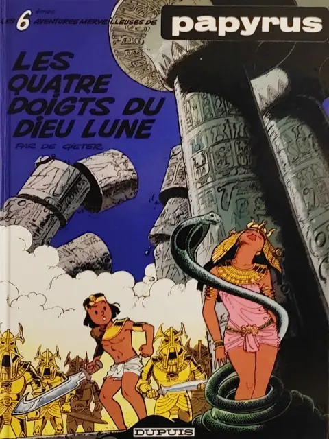 Couverture de l'album Papyrus Tome 6 Les quatre doigts du dieu lune