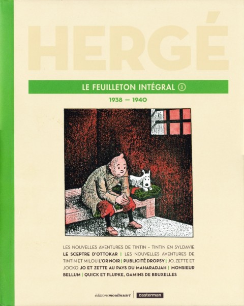 Couverture de l'album Hergé - Le Feuilleton intégral Tome 8 1938 - 1940