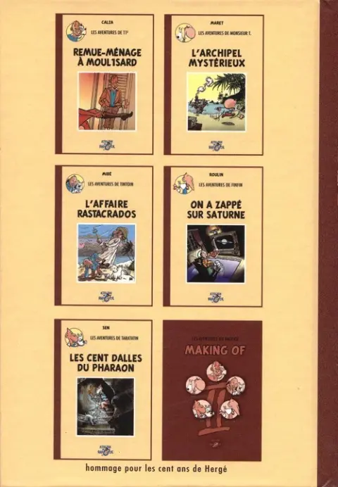Verso de l'album Radock II Tome 1 Les aventures de Taratatin - Les cents dalles du pharaon