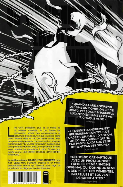 Verso de l'album Renato Jones Saison une Les Un%