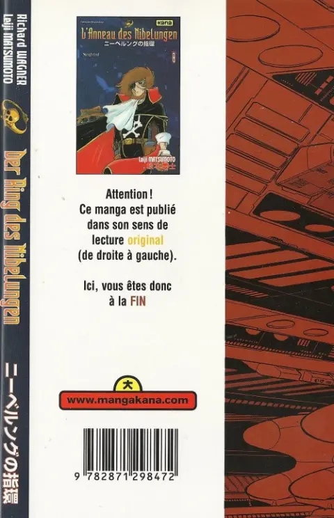 Verso de l'album L'Anneau des Nibelungen 8 Siegfried