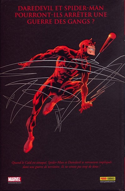 Verso de l'album Spider-Man Tome 2 La justice selon Daredevil