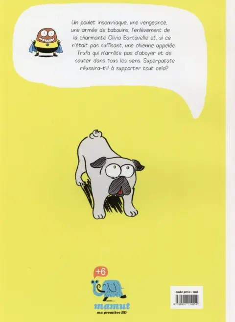 Verso de l'album Super patate Tome 4
