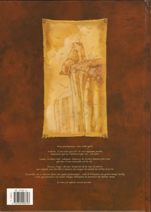 Verso de l'album Les Terres de Sienn Tome 2 Le souffle d'Absynthe