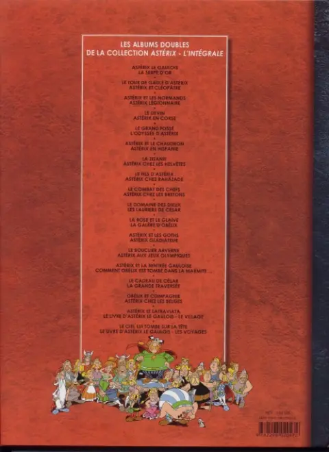 Verso de l'album Astérix L'Intégrale Volume 10 Le Domaine des Dieux - Les Lauriers de César