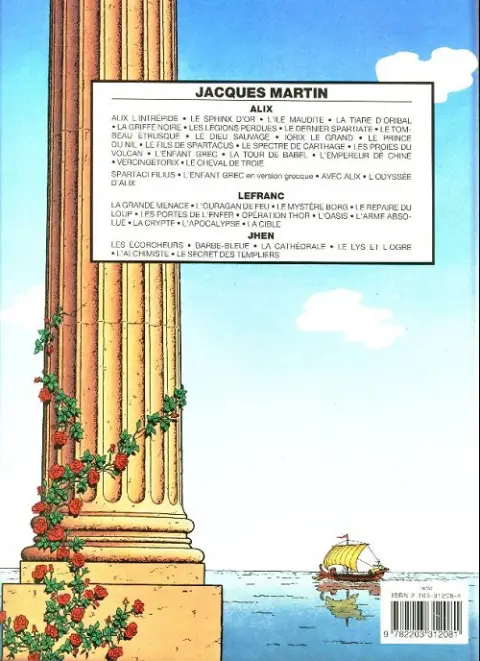 Verso de l'album Alix Tome 2 Le Sphinx d'or