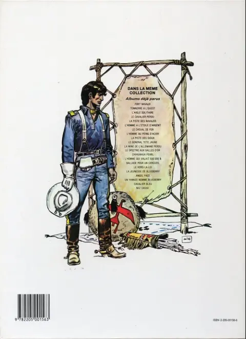 Verso de l'album Blueberry Tome 1 Fort Navajo