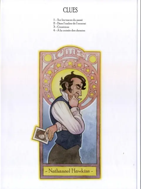 Verso de l'album Clues Tome 4 À la croisée des chemins