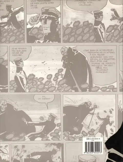 Verso de l'album Corto Maltese Tome 2 Les Helvétiques