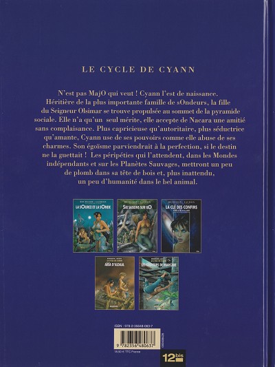 Verso de l'album Le Cycle de Cyann Tome 1 La sOurce et la sOnde