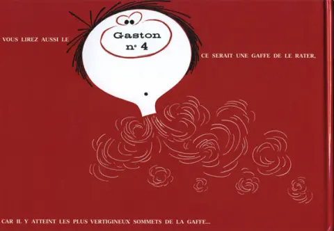 Verso de l'album Gaston Tome 3 Gaffes à gogo