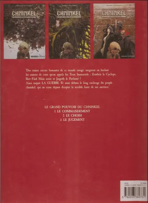 Verso de l'album Le Grand pouvoir du Chninkel Tome 1 Le commandement