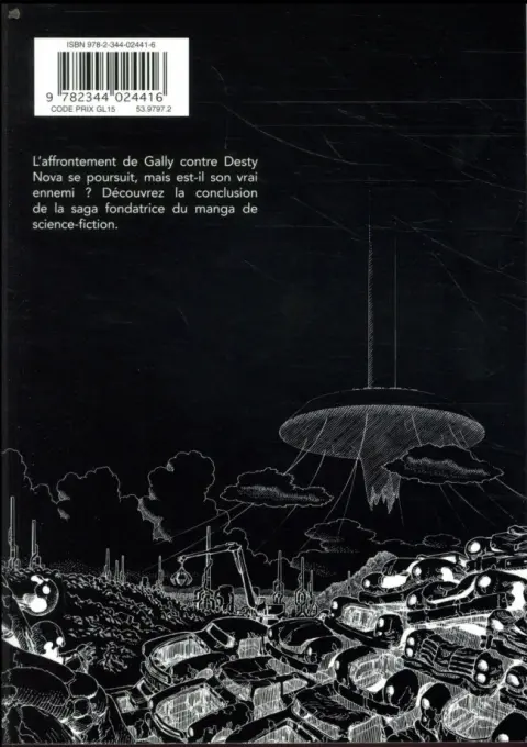 Verso de l'album Gunnm Édition originale Tome 9