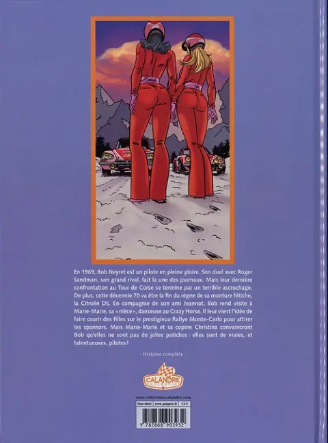 Verso de l'album Les aventures de Bob Neyret, Gentleman Driver Les filles de l'oncle Bob