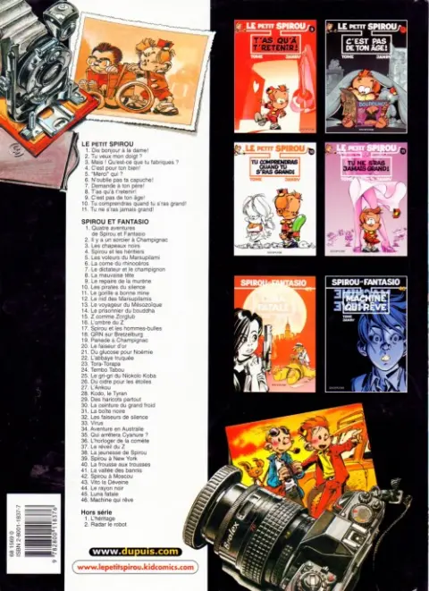 Verso de l'album Le Petit Spirou Tome 2 Tu veux mon doigt ?