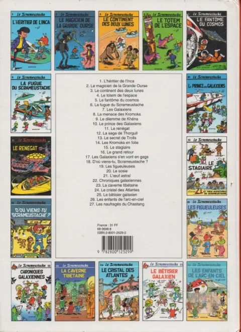 Verso de l'album Le Scrameustache Tome 1 L'héritier de l'Inca