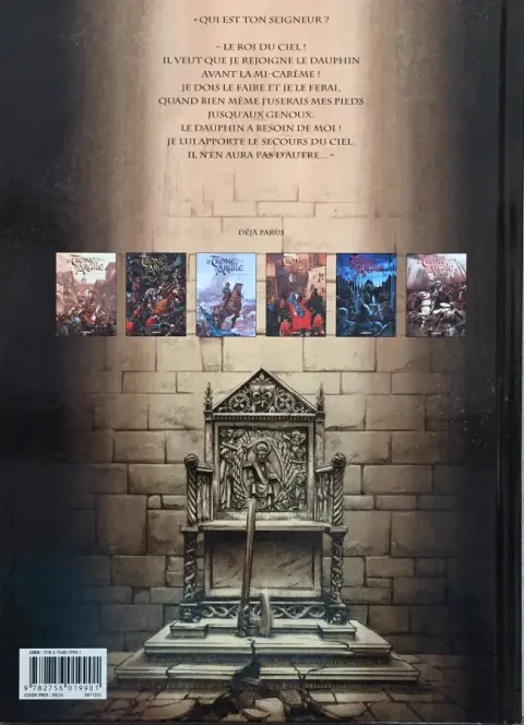 Verso de l'album Le Trône d'Argile Tome 5 La pucelle