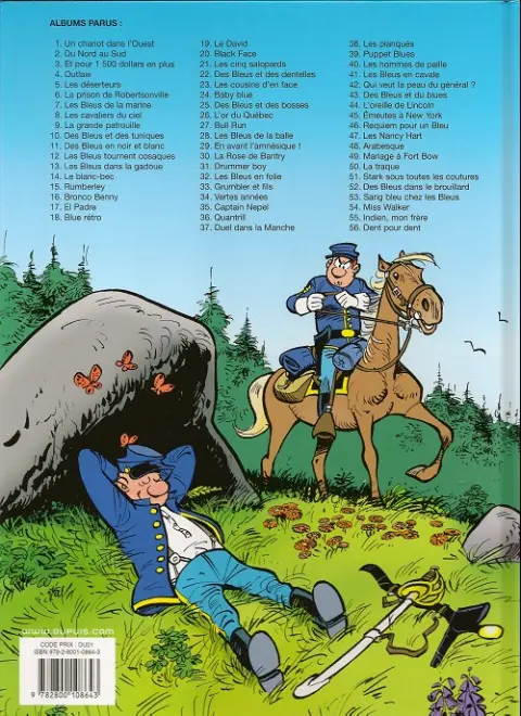 Verso de l'album Les Tuniques Bleues Tome 7 Les bleus de la marine