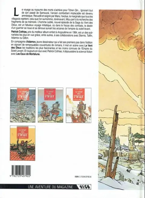 Verso de l'album Le Vent des Dieux Tome 3 L'homme oublié