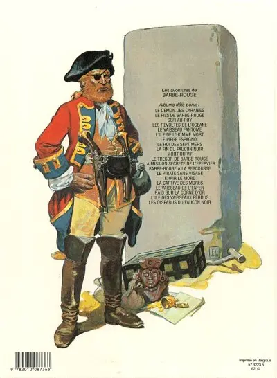 Verso de l'album Barbe-Rouge Tome 21 Les disparus du Faucon Noir