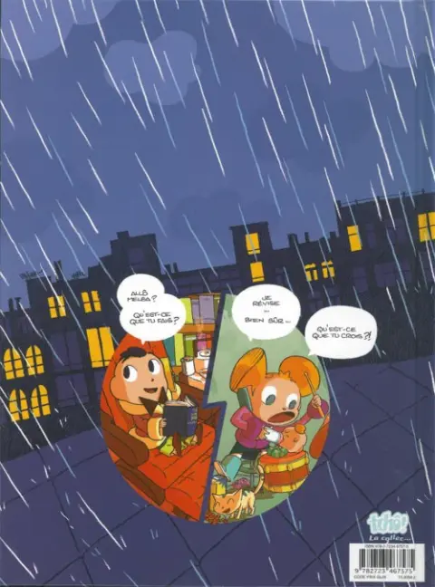 Verso de l'album Basile et Melba Tome 2 Été