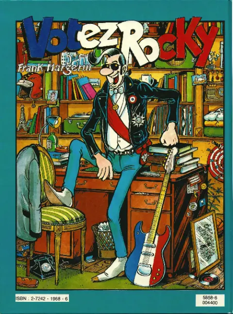 Verso de l'album Lucien Tomes 1 et 2 Bananes métalliques / Votez Rocky