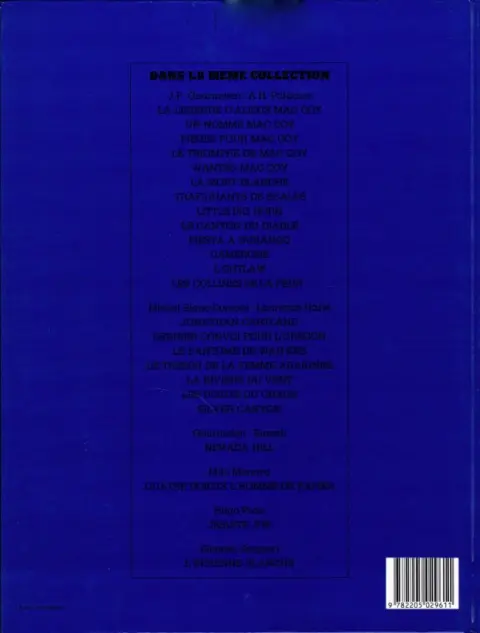Verso de l'album Mac Coy Tome 13 Les collines de la peur