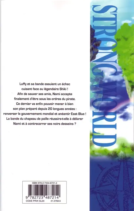 Verso de l'album One Piece Strong World 2