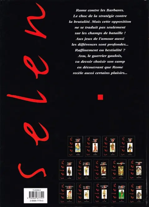 Verso de l'album Selen présente... Tome 14 Étreintes barbares