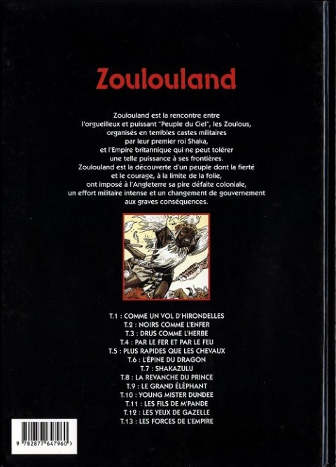Verso de l'album Zoulouland Tome 13 Les forces de l'empire