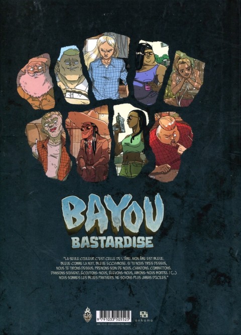 Verso de l'album Bayou Bastardise 2 Blues Panthers