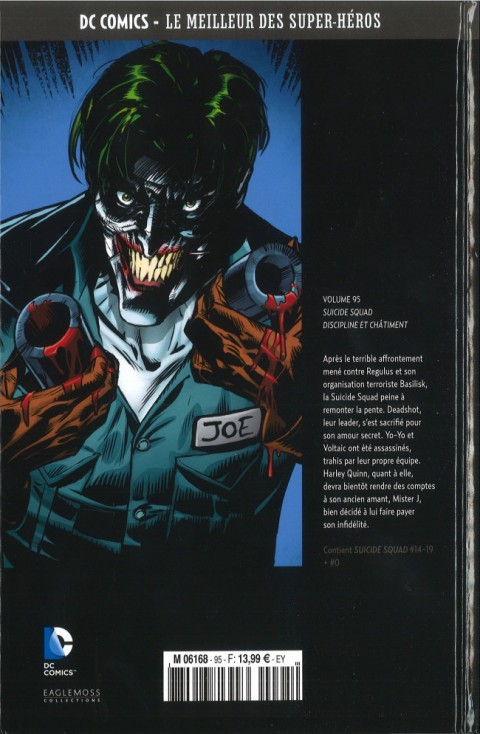 Verso de l'album DC Comics - Le Meilleur des Super-Héros Volume 95 Suicide Squad - Discipline et Châtiment