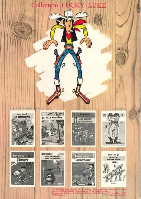 Verso de l'album Lucky Luke Tome 12 Les cousins Dalton