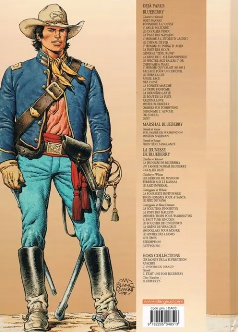 Verso de l'album La Jeunesse de Blueberry Tome 11 La piste des maudits
