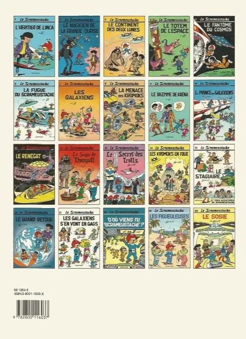Verso de l'album Le Scrameustache Tome 17 Les Galaxiens s'en vont en gags