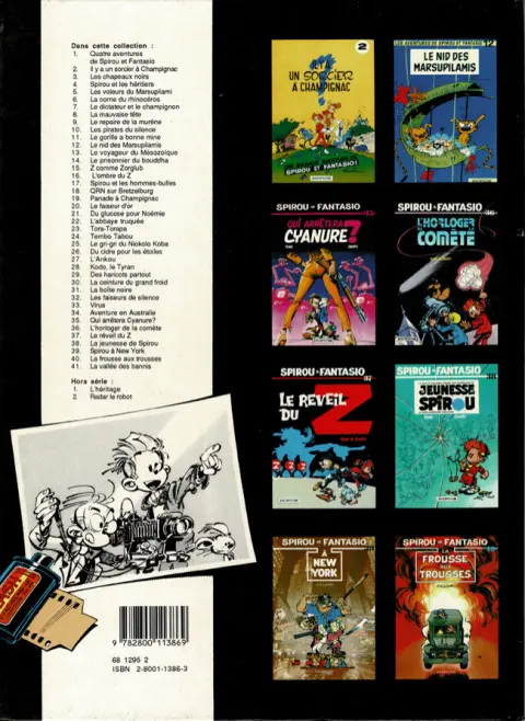 Verso de l'album Spirou et Fantasio Tome 37 Le réveil du Z