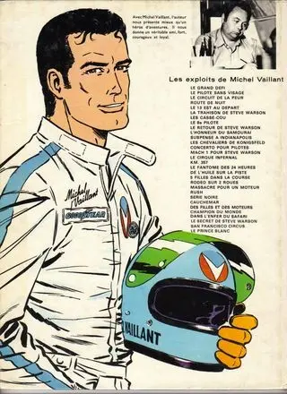 Verso de l'album Michel Vaillant Tome 11 Suspense à Indianapolis