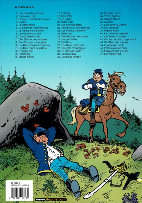 Verso de l'album Les Tuniques Bleues Tome 31 Drummer Boy