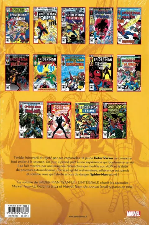 Verso de l'album Spider-Man Team-Up Tome 9 1982