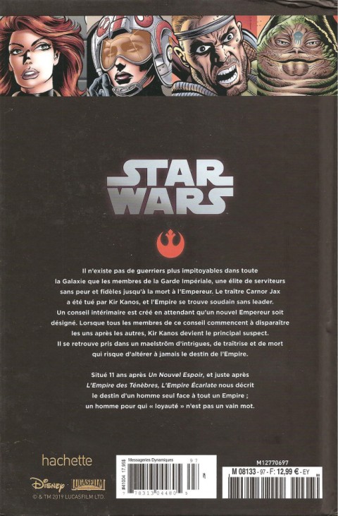 Verso de l'album Star Wars - Légendes - La Collection Tome 97 L'Empire Écarlate - II. Héritage