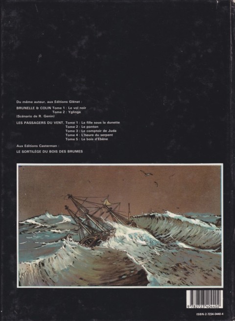 Verso de l'album Les Passagers du vent Tome 5 Le bois d'ébène