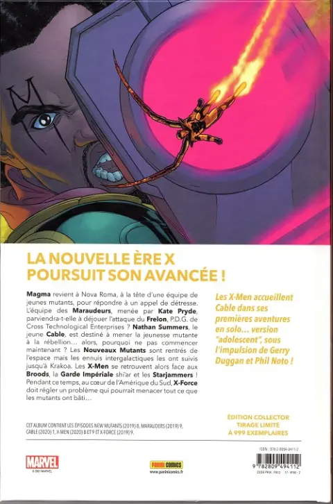 Verso de l'album Dawn of X Volume 09