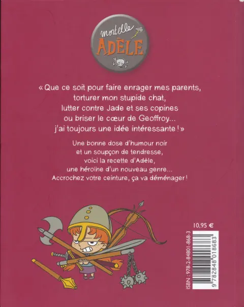 Verso de l'album Mortelle Adèle Tome 2 L'enfer, c'est les autres