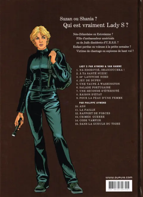 Verso de l'album Lady S. Tome 15 Dans la gueule du Tigre