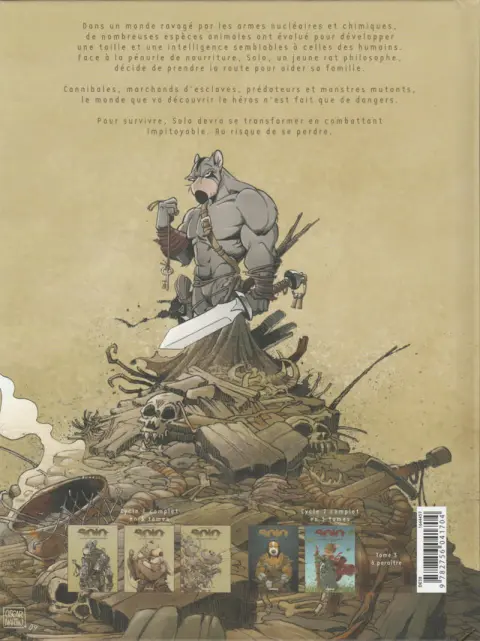 Verso de l'album Solo Tome 1 Les Survivants du chaos