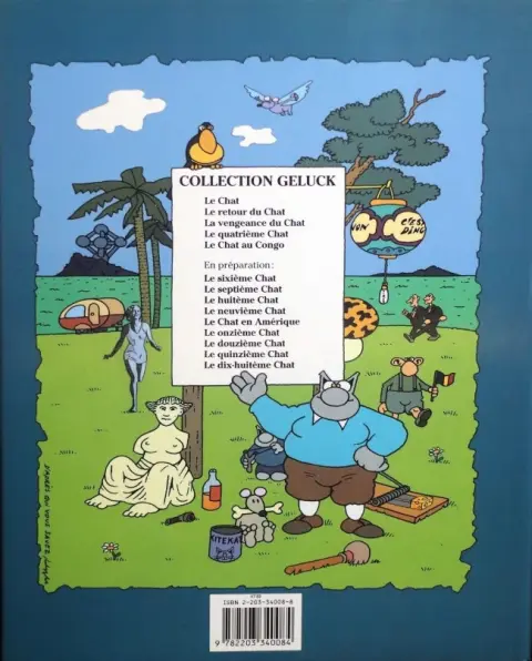 Verso de l'album Le Chat Tome 5 Le Chat au Congo