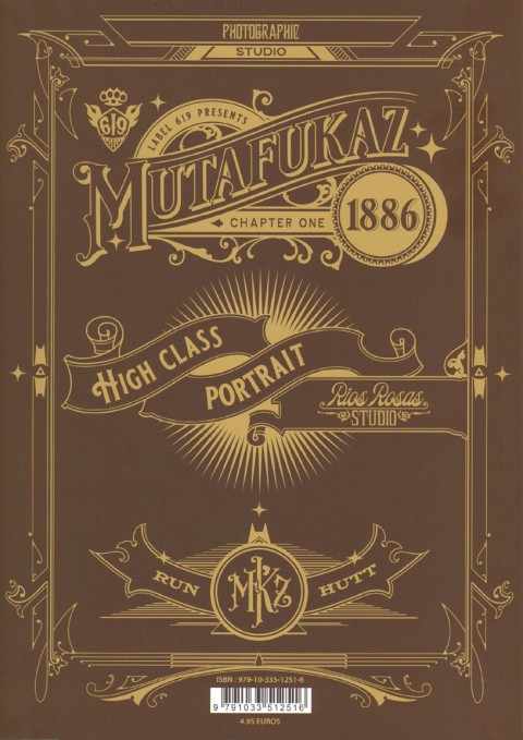 Verso de l'album Mutafukaz 1886 Chapter One