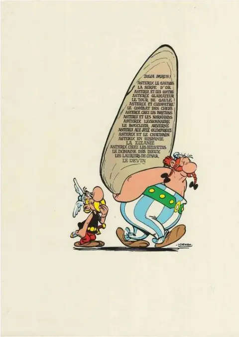 Verso de l'album Astérix Tome 19 Le devin